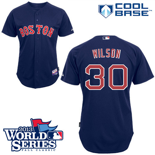 Alex Wilson #30 mlb Jersey-Boston Red Sox Women's Authentic Alternate Navy Cool Base Baseball Jersey